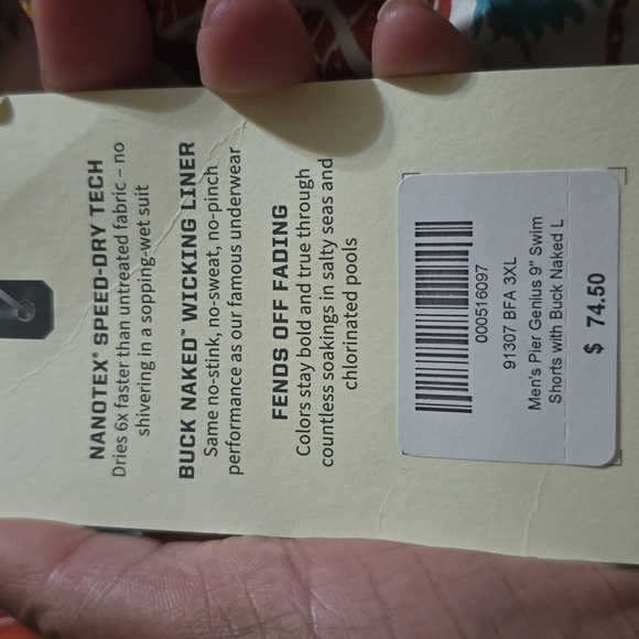 Duluth Pier Genius 9" Swim Trunks With Buck Naked Liner 3XL NWT - Picture 10 of 13